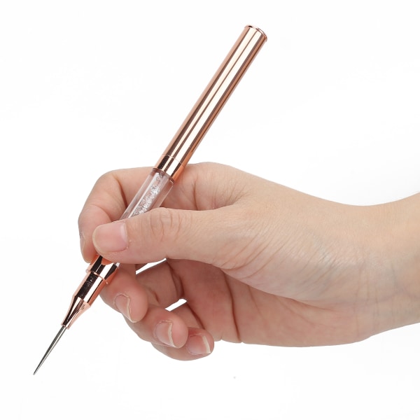 Dubbelsidig prickpenna vaxspets strassupptagningsverktyg prickpenna manikyr nagelkonstverktyg (vit)