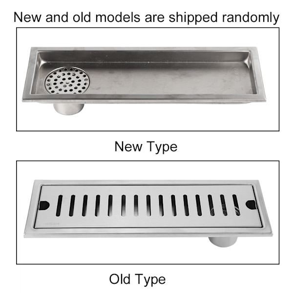 Stor Flow Rustfri Rektangulær Brusergulvdræn Badeværelsesdræning Gully (sideafløb)