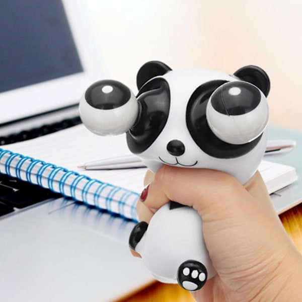 Stress Relief Hand Fidget Sensory Toy Cute Durable Long Lasting Pop Out Eyes Squeeze Toys for Children Adults Panda