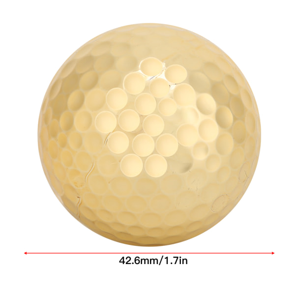 4 st bärbar högkvalitativ dubbellager guldplätering golfbollstillbehör gyllene