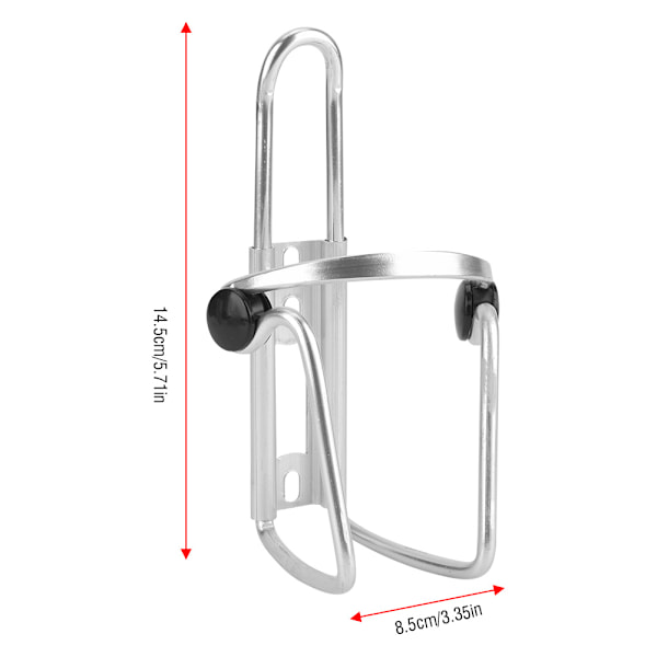 Aluminium Alloy Cykel Vandflaskeholder Cykel Kande Kop Stativ Cykling Tilbehør (Sølv)