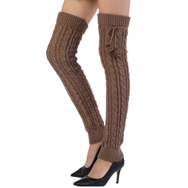 Women Knitted Leg Warmers Winter Warm Knit,Overknees Leg Warmers