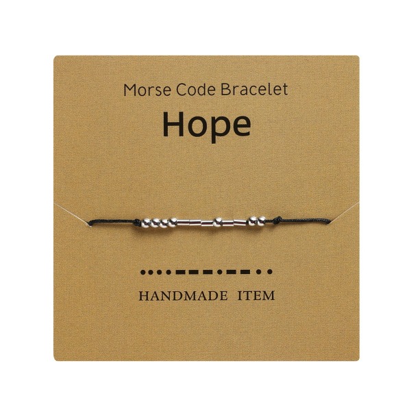 Morsekodarmband för kvinnor, vänskap Inspirerande presenter
