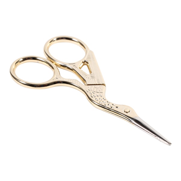 1Pc Stainless Steel Embroidery Sewing Tools Crane Shape Shears Cross Stitch Scissors Gold