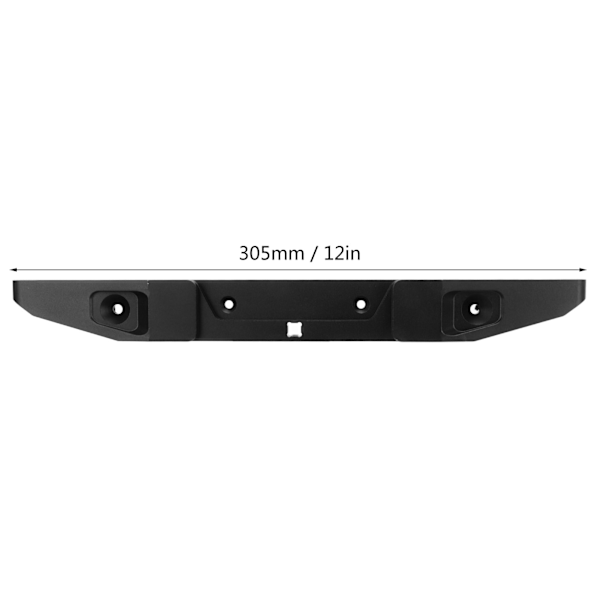 RC Bakre Monteringsstøtfanger Aluminiumslegering Bakre Støtfanger Oppgraderingsdeler Tilbehør for Axial SCX6 1/6 RC Crawler Bil Svart