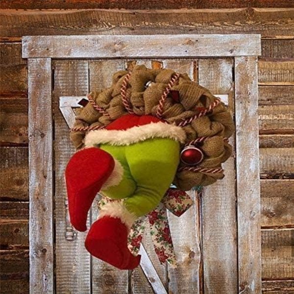 Julkrans: Santa Claus Garland & Blomsterdekor