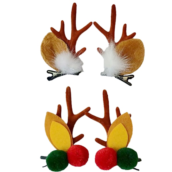 Christmas reindeer hair clip, hair accessory