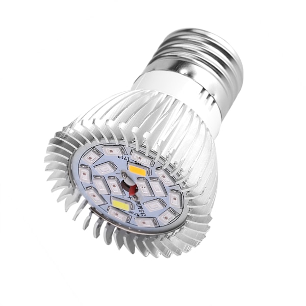 Full Spectrum 85-265V 18W 18 LED Vekstlys Blomsterplante Hydroponisk Vekst Pære (E27)