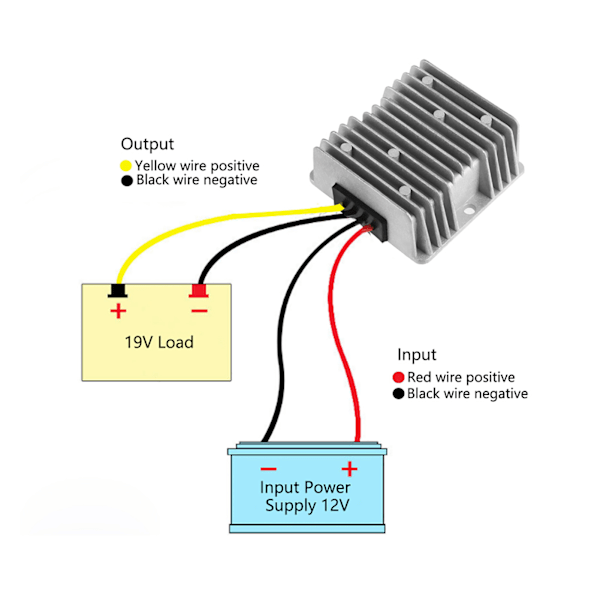 DC12V til DC 19V 8A 152W Spenningsforsterker Boost Power Modul