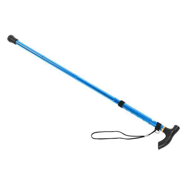 Aluminium Alloy Telescopic Lightweight Walking Cane Trekking Mountaineering Stick (Blue)