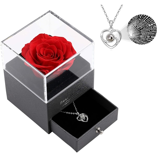 Real rose gift box enchants