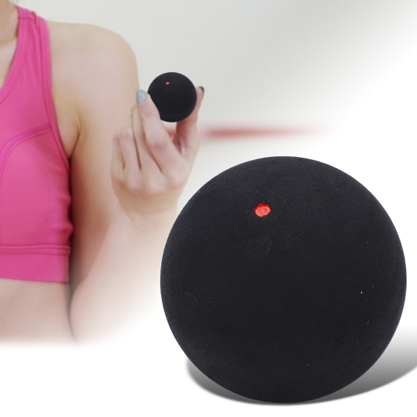 37 mm Single Dot Squash Balls Gummi Squash Racket Balls för nybörjare Tävlingsträning Enstaka röda prickar (stor elasticitet)