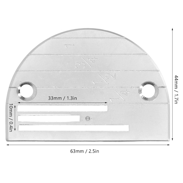 5 st Tre raders nålplatta Universal Heavy Duty B typ nålplatta tillbehör för industriella symaskiner