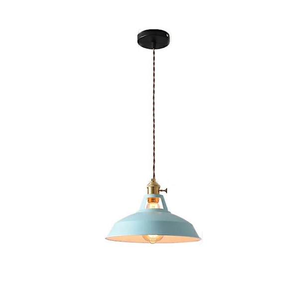 Retro industriell stil färgglad restaurang kök hem lampa Blue  3 Cool white
