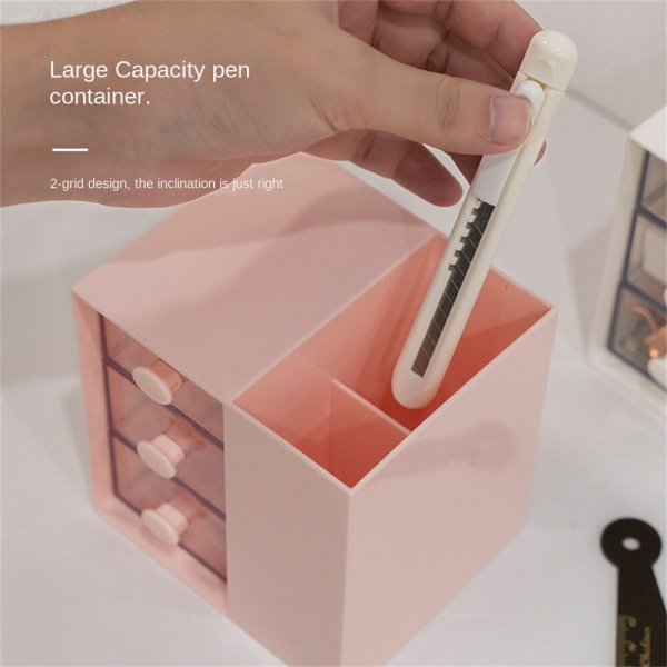 Plast pennfat, multi - funktion fyrkantig plast multi - Pink