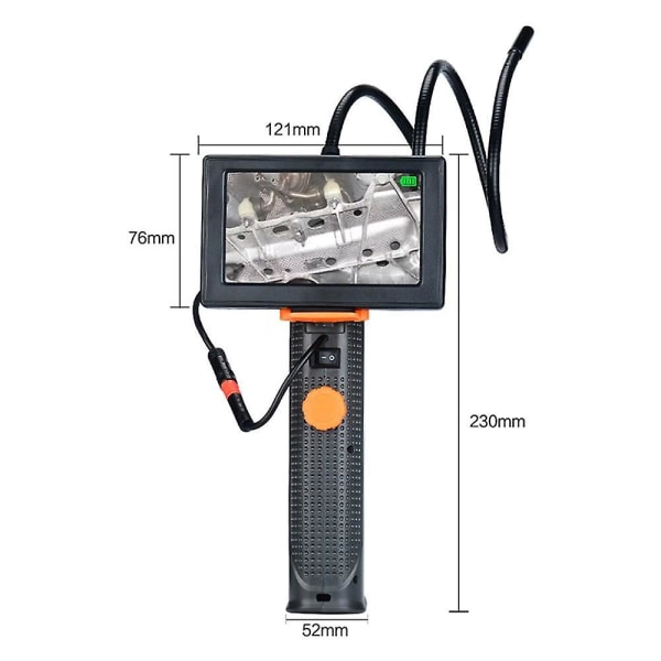 200Cm industriellt endoskop med skärminspektionskamera