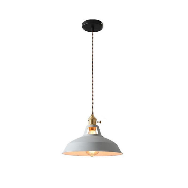 Retro industriell stil färgglad restaurang kök hem lampa Light Grey 2 Warm white