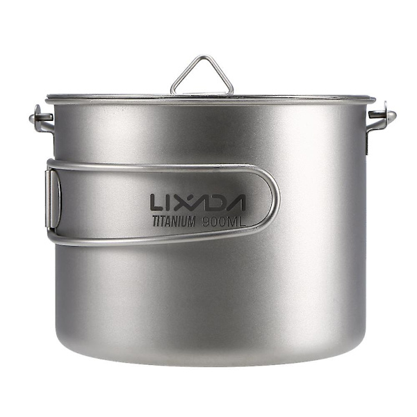 Lixada 900ml ultralätt titan mugg bärbar hängande