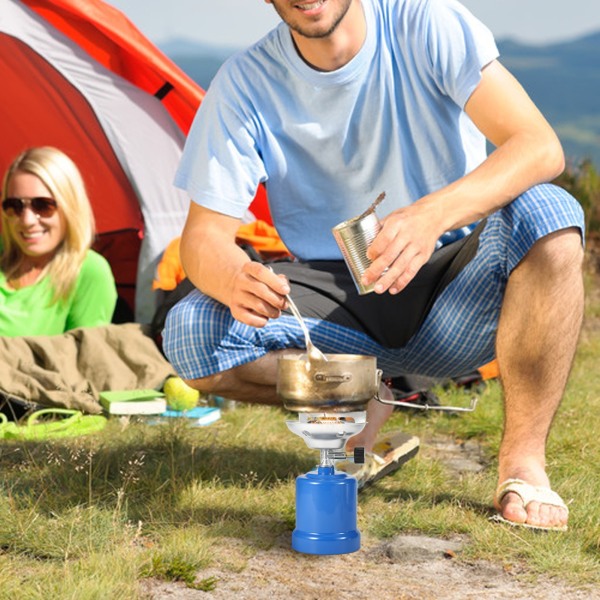 Nålventil campingspis Bärbar kaffespis gastank