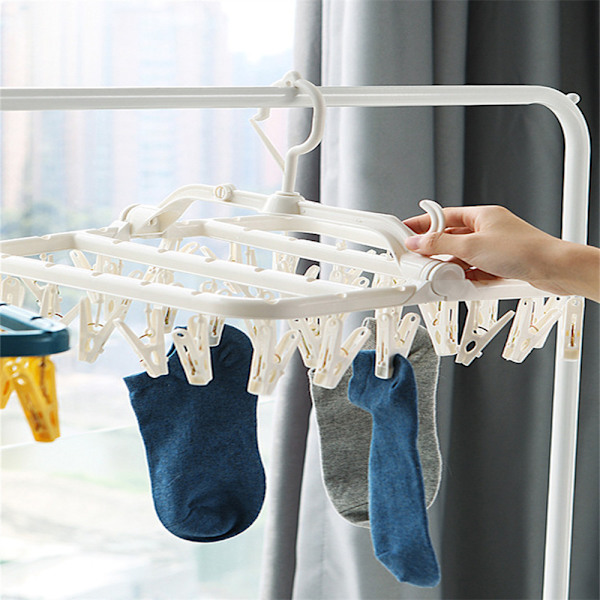 Klädhängare i plast, lämplig för sovsal White