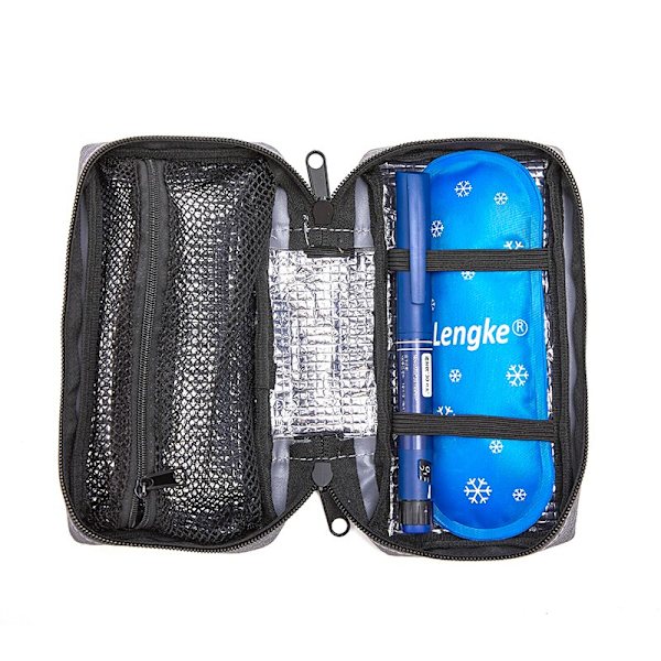 Bärbar Medicin Ice Pack Insulin Kylbox Väska