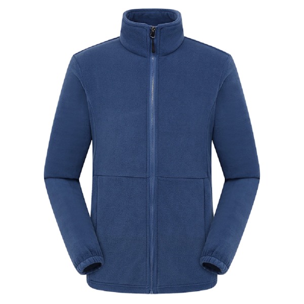 S-3XLPolar fleece herrjacka, tjock fleece utomhus Blue S