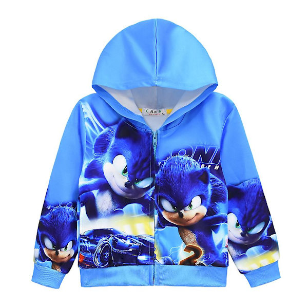 Sonic Kids Pojkar Långärmad Casual Hoodies Coat 9-10Years