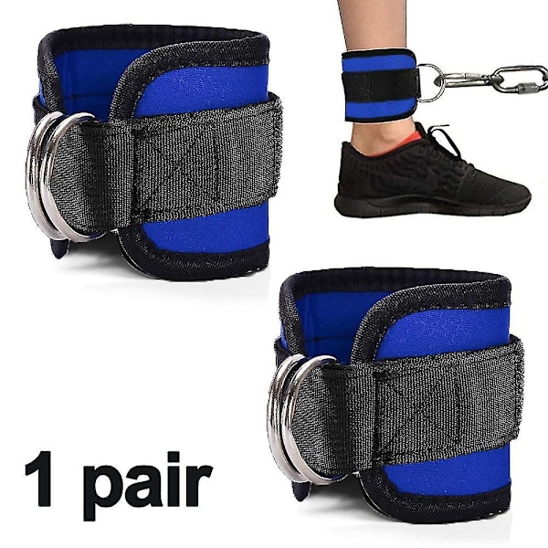 Ankelrem för Fitness, Justerbar Kvinnor Män Ankelrem Blue
