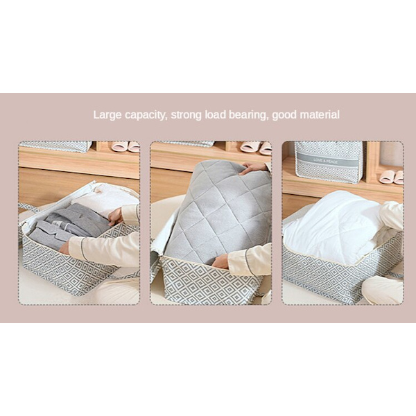 Stor kapacitet Kläder Garderob Organizer Quilt förvaringsväska