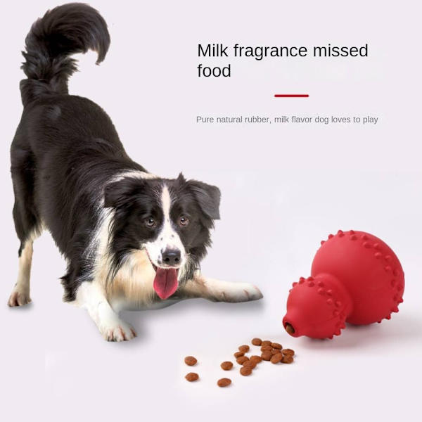 Pet Toy kalebass läcker boll, naturgummi resistent mot Yellow