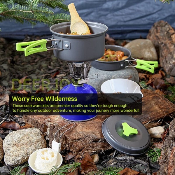 Camping Köksredskap Mess Kit Gear Camp Tillbehör Utrustning