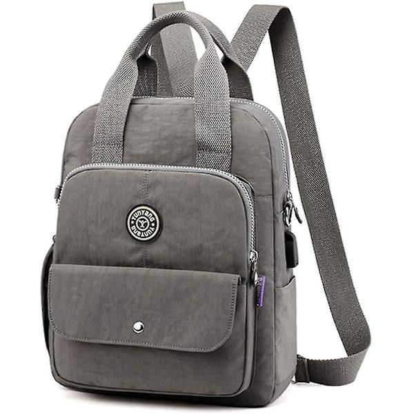 Kvinnors ryggsäck Nylon axelväska Crossbody Hand