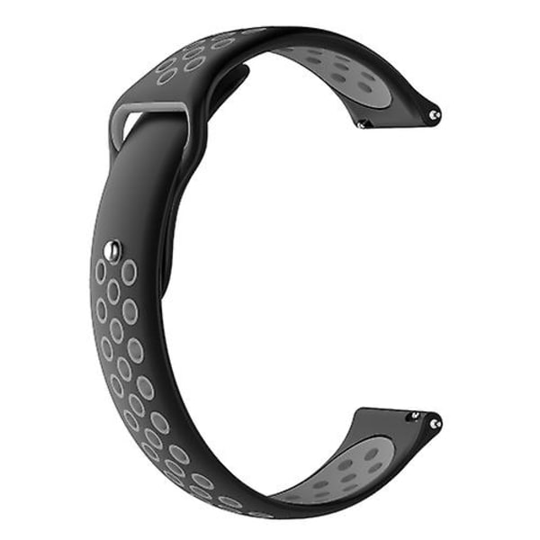 22 mm för Garmin Fenix Chronos tvåfärgad ersättningshandled Black Grey
