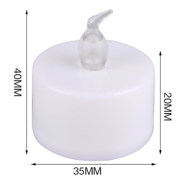 24st Flimrande Led värmeljus Fjärrkontroll batteri