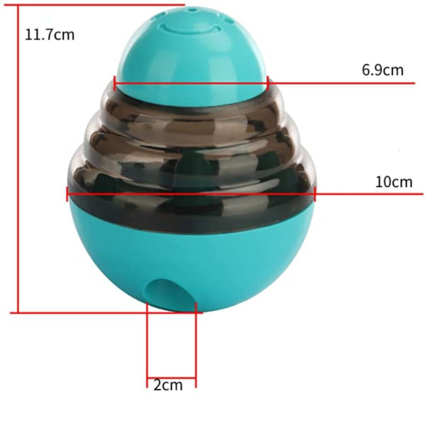 Djurfoder Läckage Ball Device, Bittålig Flygande Tefat Green