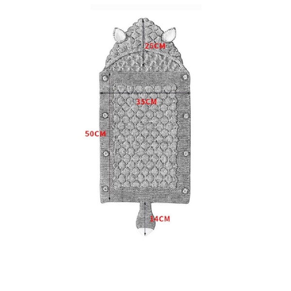 75*35+14 Svanssovsäck, lämplig för vår och höst, Grey Without velvet
