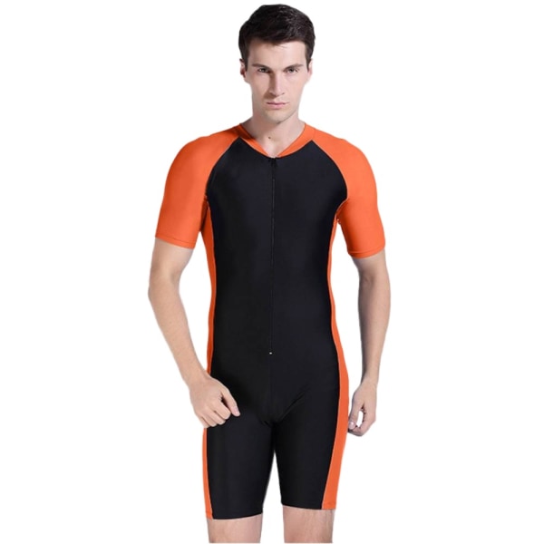 Våtdräkt i ett stycke Solskydd, sommarsurfdräkt Orange M