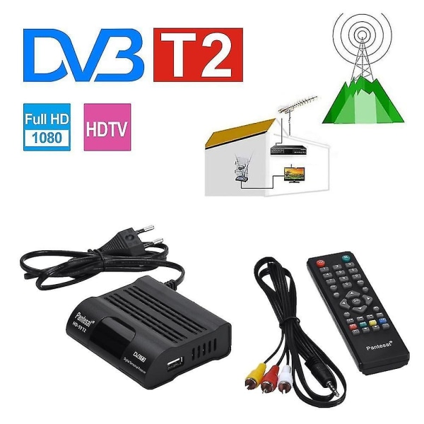 Dvb-t2 Hevc 265 Mottagare Satellit Wifi Gratis Digital TV Box