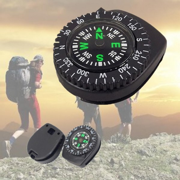 Mini Armband Kompass Bärbar Avtagbar Watch Slip