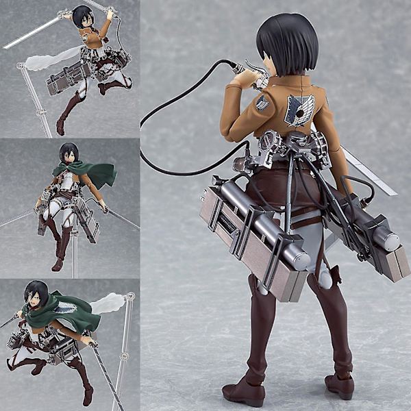 Attack On Titan Levi Mikasa Eren Ackerman Pvc Figure Anime Mikasa