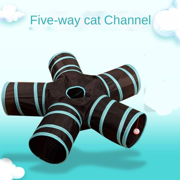 Cat Educational Toy, Femvägs Cat Tunnel Borrskopa