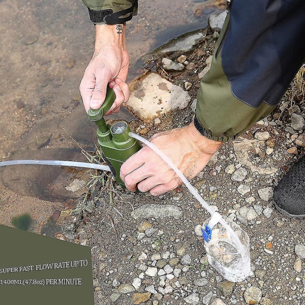 Utomhus vattenrenare Pump Survival Vattenfilter Camping