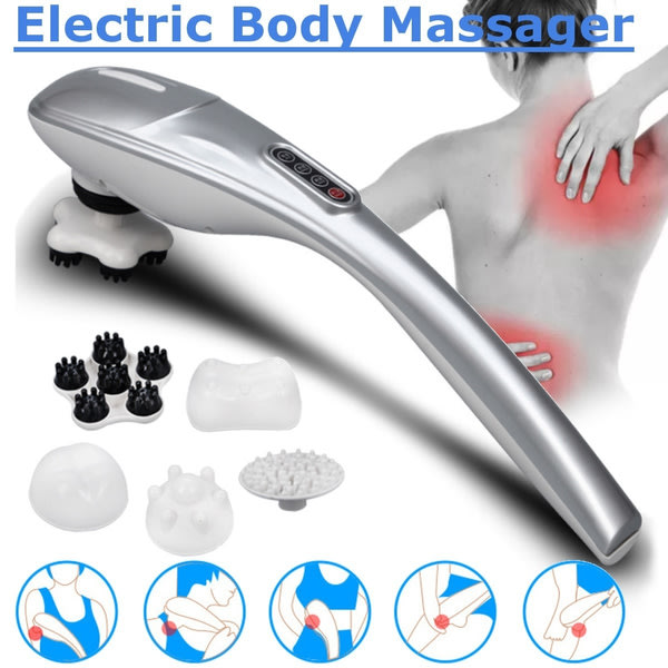 220V Auto Elektrisk Massager Handhållen Nacke Fot Axelback