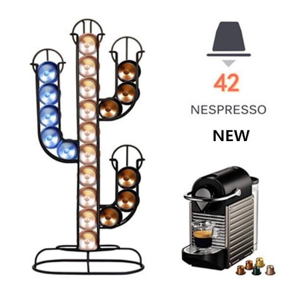 Nespresso Cactus Rack Hållare för displayhållare i rostfritt stål