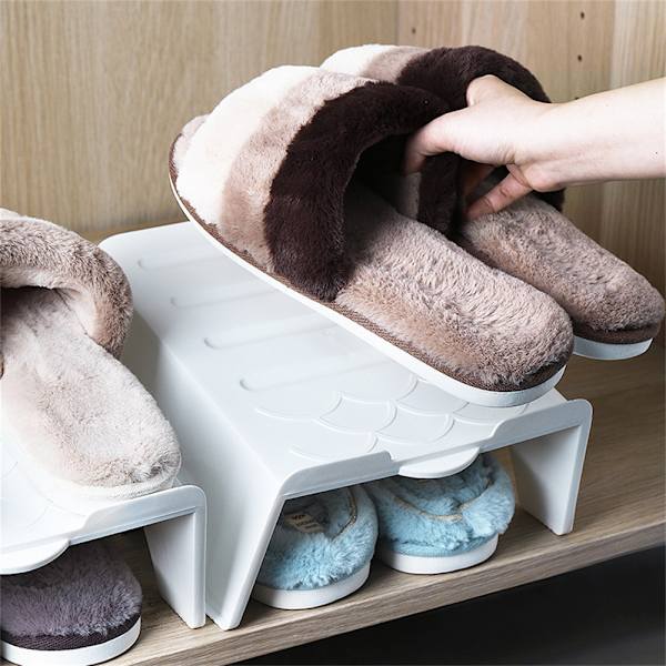 Pp Skoställ, Flerskiktsförtjockning Lämplig för hushåll Grey