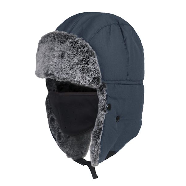 Ny Warm Trapper Hat Dam, Vattentät Cap Navy Blue 56-60cm