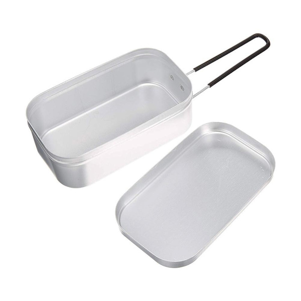 Alloy Canteen Pot 800ml 1500ml Cup Camping Lunch