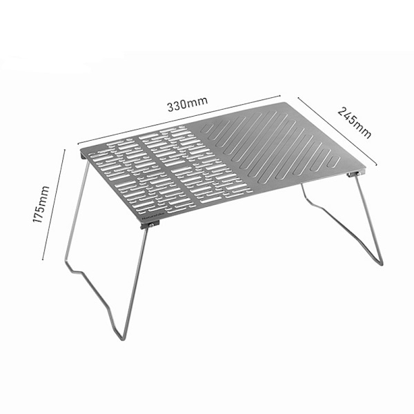 Utomhusbakplåt i titan Ultralätt grilltallrik