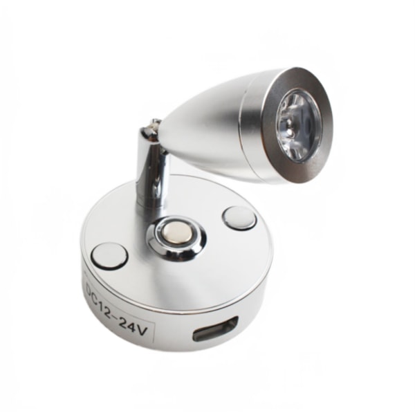 3W LED Touch Dimming RV Läsljus USB -gränssnittsavläsning
