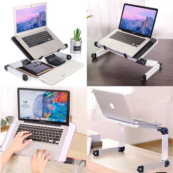 Justerbar ergonomisk bärbar datorstativ Laptopbord för sängen